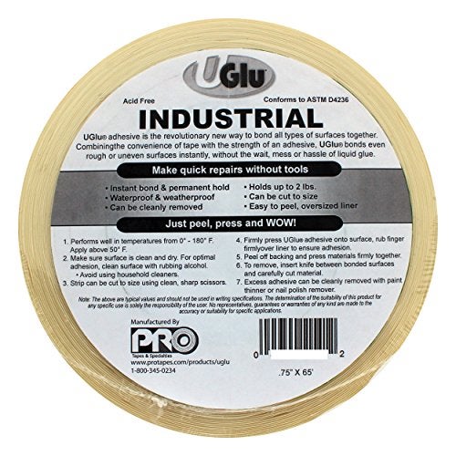Pro Tapes ProTapes 306UGLU3465 UGlu 20 Mil Roll 3"" Core 3/4"" Wide x 65' - Image 3